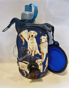 Labrador dog walkingbag