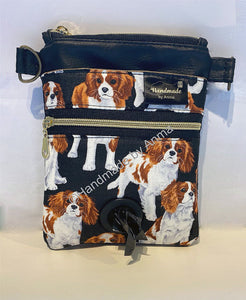 Cavalier King Charles Spaniel dog walking bag