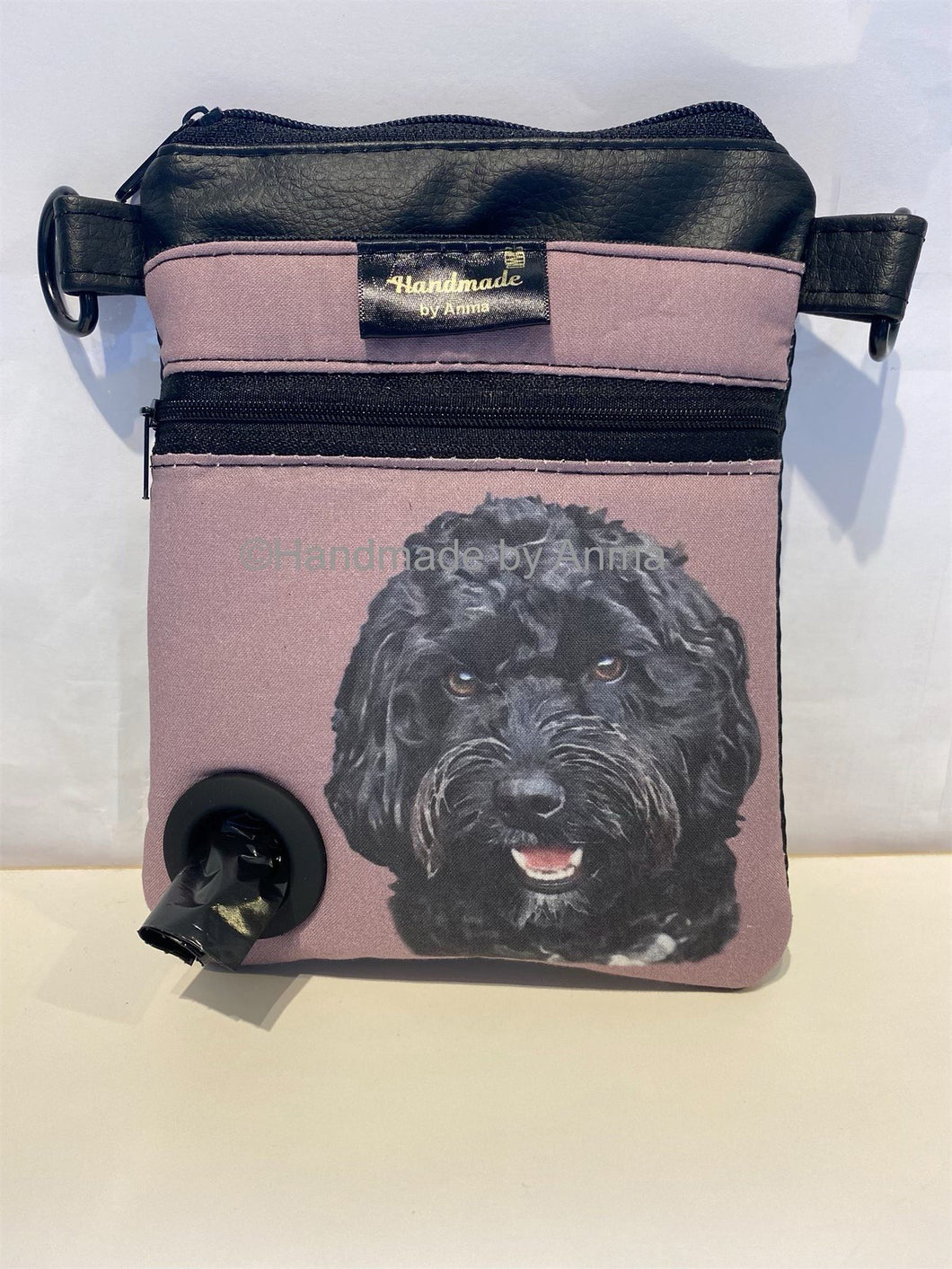 Cockerpoo dog walking bag