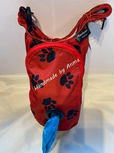 Paw print, waterproof, dog walking bag