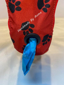 Paw print, waterproof, dog walking bag